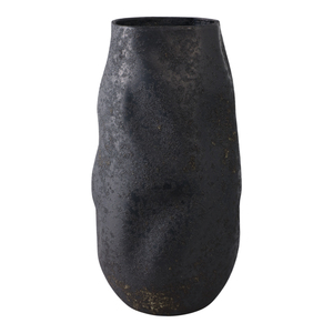 Vaso Ovale Moderno in Terracotta Texturizzata per Soggiorno e Arredamento Casa - Product Image 1