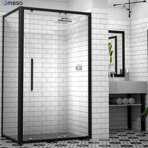 <span class=keywords><strong>Mampara</strong></span> de puerta de <span class=keywords><strong>ducha</strong></span> acrílica de plástico de forma cuadrada con marco y dos vidrios deslizantes - Product Image 5