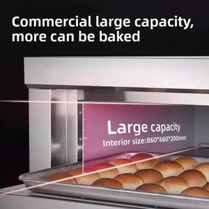 معدات المخابز التجارية الخاصة ماكينة الخبز متعددة الوظائف فرن كهربائي كبير فرن غاز متعدد الطبقات للخبز - Product Image 3