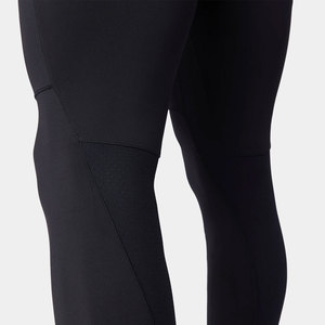 Leggings de sport respirants à taille élastique personnalisés pour hommes, leggings de compression pleine longueur de couleur unie - Product Image 5