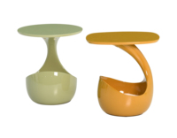 Mesa auxiliar de pintura de alto brillo de fibra de vidrio minimalista moderna casa de mascotas