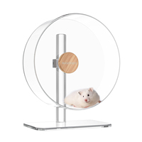 Umwelt freundliches Aluminium legierung material Transparent Abnehmbar Silent Design Rad Hamster 26cm