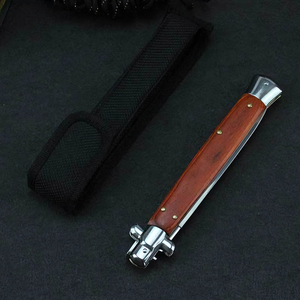Özel logolar İtalyan renkli kolu 13in kamp katlanır bıçak Facas Taticas De Caca Bushcraft avcılık bıçaklar destekler - Product Image 6