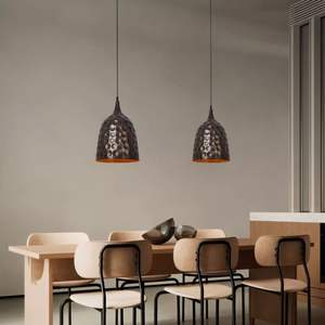 Lampe de bar industrielle abstraite de style japonais Wabi-Sabi, éclairage de designer original pour chambre à coucher, lampe suspendue de chevet pour salle à manger - Product Image 3