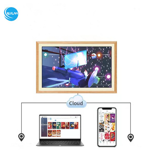 32 43 55 65 75 86 inch Khung ảnh kỹ thuật số thông minh với màn hình nghệ thuật 1920x1080 Chất liệu gỗ âm nhạc wifi-kích thước lớn nhất văn phòng nhà - Product Image 5