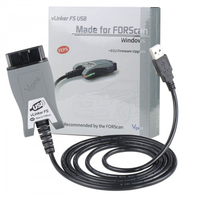 Herramienta de diagnóstico Vgate VLinker FS ELM327 OBDII FORScan interfaz USB para Ford Mazda HS/interruptor automático