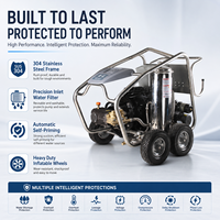 Nettoyeur haute pression industriel 600 bars, machine de nettoyage électrique avec pompe AR italienne, moteur en cuivre pour l'élimination de la rouille, équipement de nettoyage