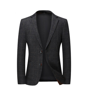 <span class=keywords><strong>Traje</strong></span> a cuadros elástico de nailon de otoño e invierno para hombres jóvenes y de mediana edad <span class=keywords><strong>Traje</strong></span> informal de <span class=keywords><strong>hombre</strong></span> delgado y de moda - Product Image 3