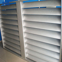 Ventanas de Aluminio con Persianas Metálicas de Alta Calidad, Diseño Simple, Resistentes a la Intemperie, a Prueba de Huracanes, a Prueba de Humedad Externa