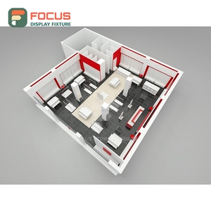 Eco Friendly Designer Store Tempered Glass Floor Display Stand Shop Fitting Solution Franchise Clothing Store - Product Image 4