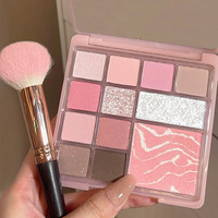 Palette de fards à paupières 12 couleurs, nouvelle arrivée, maquillage longue tenue, végan, pailleté, haute pigmentation, Paletas De Sombras