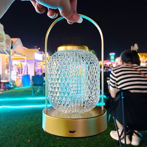 Lampada da Tavolo LED Ricaricabile 5V a Lunga Durata, Portatile per Casa/Esterno, Controllo Touch, Design Moderno per Bar e Mercati Notturni - Product Image 2