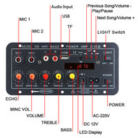 VIRE 12V 24V Araç Amfi Kartı 30W Şarj Edilebilir Mini Amfi Alıcısı Dış Mekan Subwoofer Güç Amplifikatörü Modülü