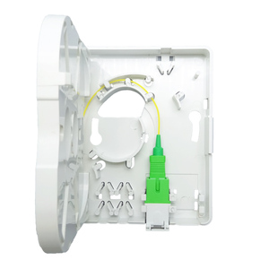 1 lõi 2 lõi <span class=keywords><strong>4</strong></span> lõi roseta FTTH faceplate hộp SC LC PC <span class=keywords><strong>Adapter</strong></span> chất liệu ABS Rosette hộp sợi quang Hộp thiết bị đầu cuối - Product Image 3