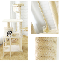 Meilleure vente Alibaba, fabricant OEM en bois, vente en gros, meubles personnalisés pour chat de compagnie, seau maison arbre à chat