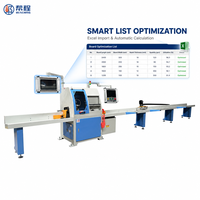 Scie circulaire entièrement automatique, scie à découper transversale, scie à tronçonner avec import de données Excel, machine à scier le bois pour la production de meubles