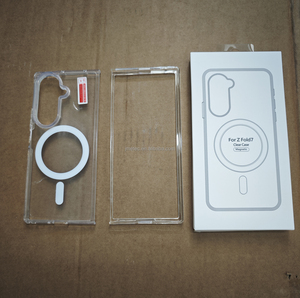 2 in 1 Flip Cover trasparente Wireless trasparente ricarica acrilico custodia magnetica per telefono cellulare per <span class=keywords><strong>samsung</strong></span> Z Fold 5 4 3 6 7 - Product Image 3