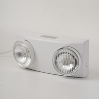 JUNAN Doppelköpfige Notfall-LED-Leuchte für Innenräume, 5W Lithium-Ionen ABS Weiß, 220V, 3 Stunden Betriebsdauer, IP30, 2 Jahre Garantie