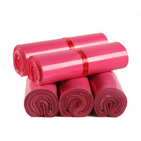 Sacs de courrier avec logo personnalisé imprimé Express recyclé rose rouge enveloppe de colis d'expédition de vêtements poly sac d'enveloppe d'enveloppe postale en poly