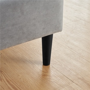 Cama Moderna con Almacenamiento, Tamaño Queen/King/Full, con Otomana Acolchada, Tapizada en Tela Suave, con Estructura de Madera - Product Image 6