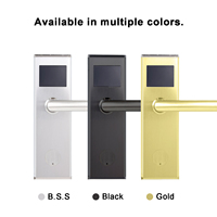 Serrure de porte en acier inoxydable 304 LOCKAI Y5, carte RFID intelligente, clé mécanique, carte mémoire SDK pour contrôle d'accès hôtelier