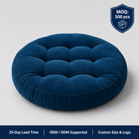 Coussin de sol rond imperméable pour enfants siège enfant extérieur Patio lin tufté coussin de sol pour oreillers de bureau