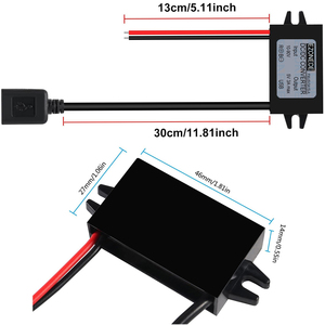 DC 10-90V à <span class=keywords><strong>5V</strong></span> 3A 15W convertisseur abaisseur USB 12V/24V/48V/60V/72V à <span class=keywords><strong>5V</strong></span> convertisseur abaisseur régulateur de tension d'alimentation pour voiture - Product Image 4