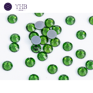 Flatback Strass Perles En Gros Bijoux Robe Décorations Cristaux Verts Verre Strass - Product Image 3