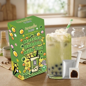 Bubble Tea Kit Instant Boba <b>Box</b> 150g Easy Matcha Flavor DIY - Product Image 1