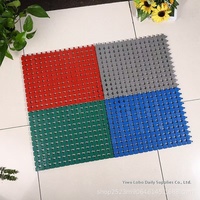 Grille épissage PVC 30*40*1.0cm antidérapant étanche haute charge revêtement de sol en vinyle voiture salle de lavage tapis de vidange de sol pour salle de bain