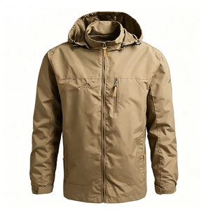 Giacca a vento sportiva primaverile da <span class=keywords><strong>uomo</strong></span> con Logo personalizzato giacca rigida ad asciugatura rapida giacca <span class=keywords><strong>trench</strong></span> casual con cappuccio - Product Image 6