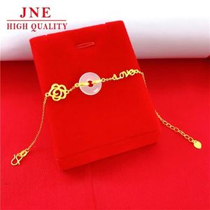 Joyas de oro de Vietnam, accesorios chapados en oro de latón, pulsera con hebilla de seguridad, accesorios de adorno de moda para mujer de oro antiguo - Product Image 5