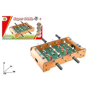 Mesa de futbolín Super Goal de 58x31x8 cm, juego de madera para niños y adultos - Product Image 3