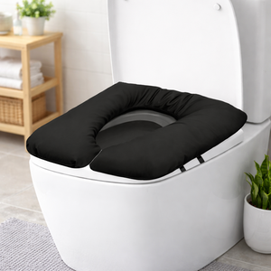 Funda de Asiento de Inodoro Acolchada Impermeable con Correas de Fijación para Ancianos, Pacientes Encamado, Cuidado de Enfermería, Cojín para Asiento de Inodoro - Product Image 1