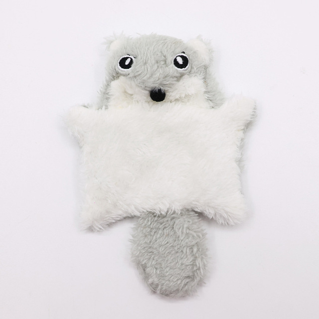 2025 Fine Era Interactive Eco-Friendly Plush Flying Mouse Cat Toy Squeaky Pet Toy for Dogs