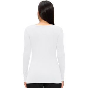 FOXA 3 Pack Underscrub <b>Long</b> <b>Sleeve</b> Women Crew Neck Scrub <b>Undershirts</b> Moisture Wicking Knitted Fabric Casual Everyday Wear - Product Image 4