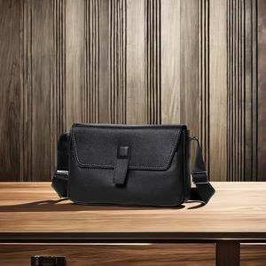 Sac à bandoulière en cuir véritable pour hommes de style vintage Sac à bandoulière <span class=keywords><strong>mode</strong></span> à usage quotidien - Product Image 5