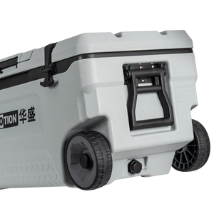 70L Công suất lớn di động hộp mát với bánh xe phổ biến cán lớn bánh Ice ngực làm mát cho cắm trại ngoài trời - Product Image 1