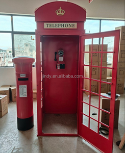 Cabina Telefonica Vintage Rossa per Libro degli Ospiti Audio, Stile Londinese, per Matrimoni - Product Image 2