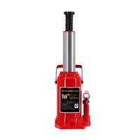 Gato hidráulico de botella de alta resistencia de acero con tornillo ajustable, cabeza antideslizante y cuña forjada, apto para temperaturas de -40 a 45 grados. ° Gato elevador para vehículos tipo C