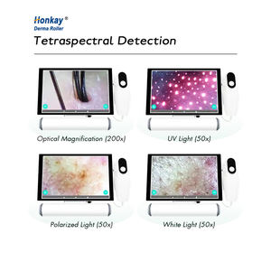 Detector de piel de cuero cabelludo HD de cuatro espectros Analizador de folículos pilosos Analizador de detección facial HD Multifuncional - Product Image 5