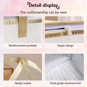 KAISEN Custom Non-Woven Rope Handle Thermal Insulation Lunch <b>Bag</b> for Food Delivery Custom Color & Size - Product Image 5