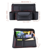 Sac de rangement multifonctionnel en cuir pour siège de voiture, organisateur suspendu pour l'espace entre les sièges, boîte d'accoudoir, support de mouchoirs pour voiture, vente en gros d'usine