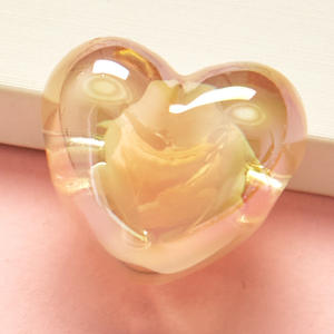 Cuentas de corazón grueso con agujero recto acrílico en accesorios de cuentas, cadena de teléfono, accesorios de Material hechos a mano DIY - Product Image 4