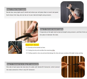 Nouveau Néon LED Noir à Lumière Blanche DC24V IP67 Dimmable Basse Tension pour Décoration Murale Moderne en Bois Acoustique à Lattes - Product Image 5