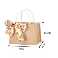 Toile de lin écologique réutilisable avec votre Logo, sac fourre-tout en Jute de plage en chanvre avec poignée personnalisée