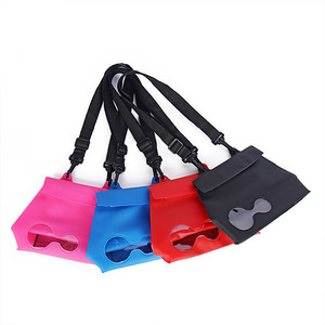 กระเป๋าเก็บของแบบพกพา PVC สีทึบมีซิปปิดกระเป๋ากันน้ำสำหรับการเดินทางชายหาดกีฬา - Product Image 4