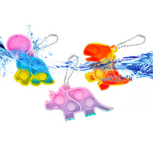Hot Kids Porte-clés Soulagement Du Stress Silicone Mini <span class=keywords><strong>Dinosaure</strong></span> Fidget <span class=keywords><strong>Pop</strong></span> Push <span class=keywords><strong>Pop</strong></span> Bubble Itting Fidget Jouet Porte-clés <span class=keywords><strong>Dinosaure</strong></span> Popper Jouet - Product Image 1