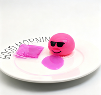 Jouet Squishy Gudetama en TPR, nouveauté farce, en forme de boule de crème, à presser, amusant, avec slime jaune d'œuf, anti-stress, jouet promotionnel
