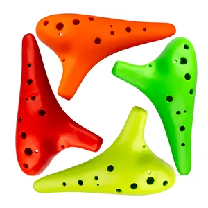 12 Löcher Kunststoff harz Ocarina Flöte Alto C Schlüssel Anti-Broken Kinder Anfänger Ocarina Kind Geschenk Tuning Ocarina Multi color